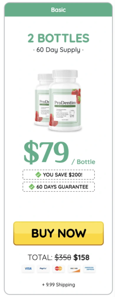 Special savings available on ProDentim with limited promotional discount
